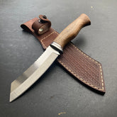 Cuchillo de caza con hoja de carnicero de 10 pulgadas y funda